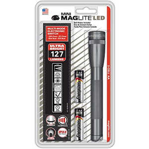 Amazon | MAG-LITE(マグライト) ミニマグ 3W LED 単3×2本 グレー