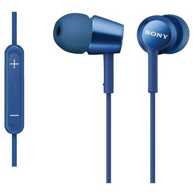 ソニー　SONY ソニー　SONY イヤホン カナル型 ブルー [φ3.5mm ミニプラグ] MDR-EX150IPLIQJ MDR-EX150IPLIQJ