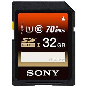 ソニー　SONY SDHCメモリカｰド UHS-I/UHS スピｰドクラス1対応 [Class10対応/32GB] SF-32UY2