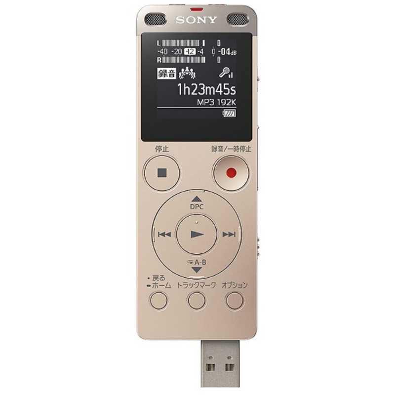 ソニー　SONY ソニー　SONY ICレコーダー ゴールド [4GB /ワイドFM対応] ICD-UX560F (N) ICD-UX560F (N)