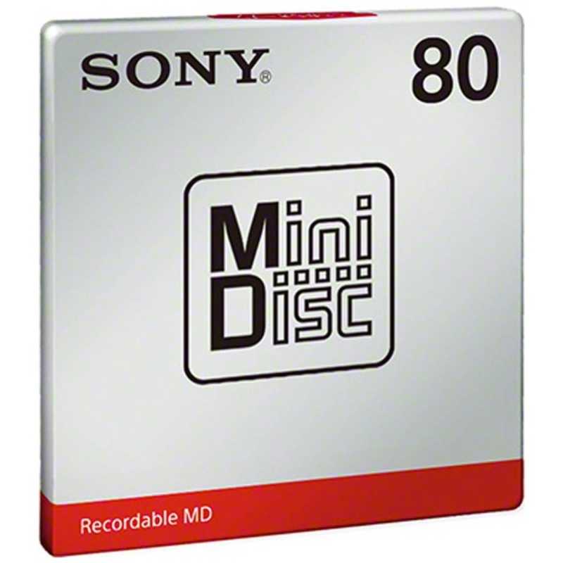 ソニー　SONY ソニー　SONY ミニディスク 80分 1枚 MDW80T MDW80T