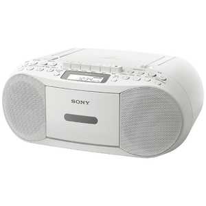 ソニー　SONY CDラジオカセットレコーダー ホワイト CFD-S70 WC