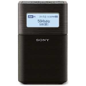 ソニー　SONY ホームラジオ ブラック [ワイドFM対応 /AM/FM] SRF-V1BT BC