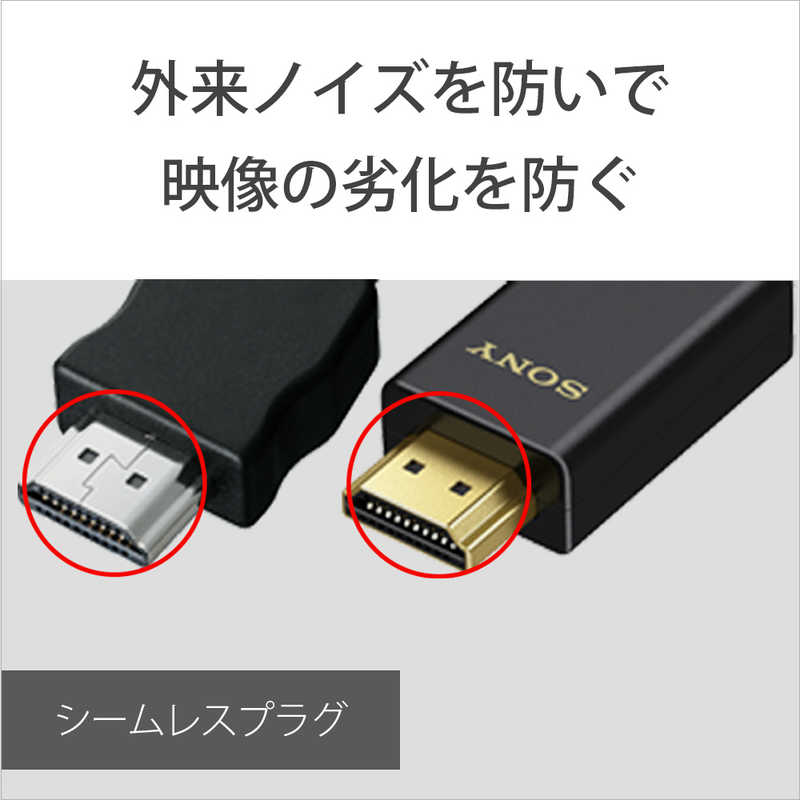 ソニー　SONY ソニー　SONY HDMIケーブル ブラック [1m /HDMI⇔HDMI /スタンダードタイプ /4K対応] DLC-HX10XF DLC-HX10XF