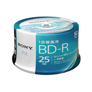 ソニー　SONY 録画用BD-R Ver.1.2 1-4倍速 25GB 50枚【インクジェットプリンタ対応】 50BNR1VJPP4