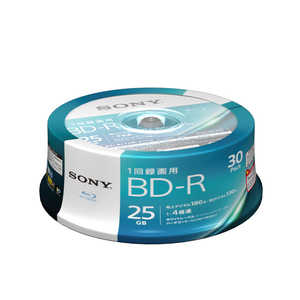 ソニー　SONY 録画用BD-R Ver.1.2 1-4倍速 25GB 30枚【インクジェットプリンタ対応】 30BNR1VJPP4