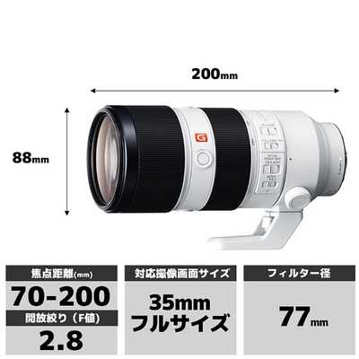 ソニー SONY カメラレンズ FE 70-200mm F2.8 GM OSS SEL70200GM の通販 