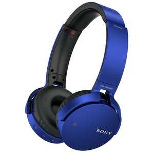 ソニー　SONY ブルートゥースヘッドホン ブルー [リモコン･マイク対応 /Bluetooth] MDR-XB650BT