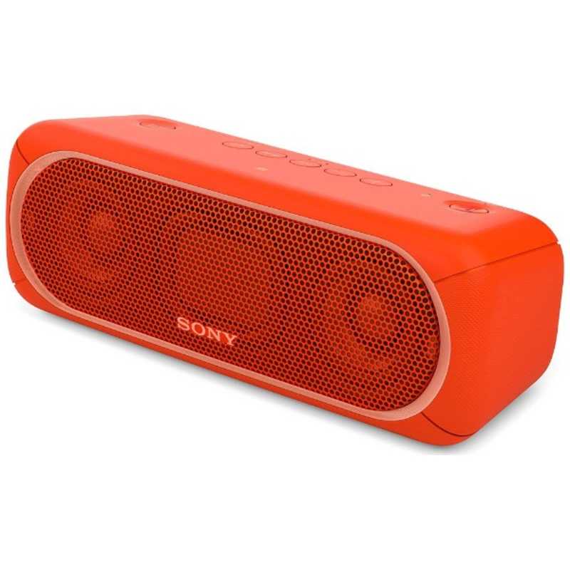 ソニー　SONY ソニー　SONY Bluetoothスピーカー オレンジレッド 防水  SRS-XB30RC SRS-XB30RC