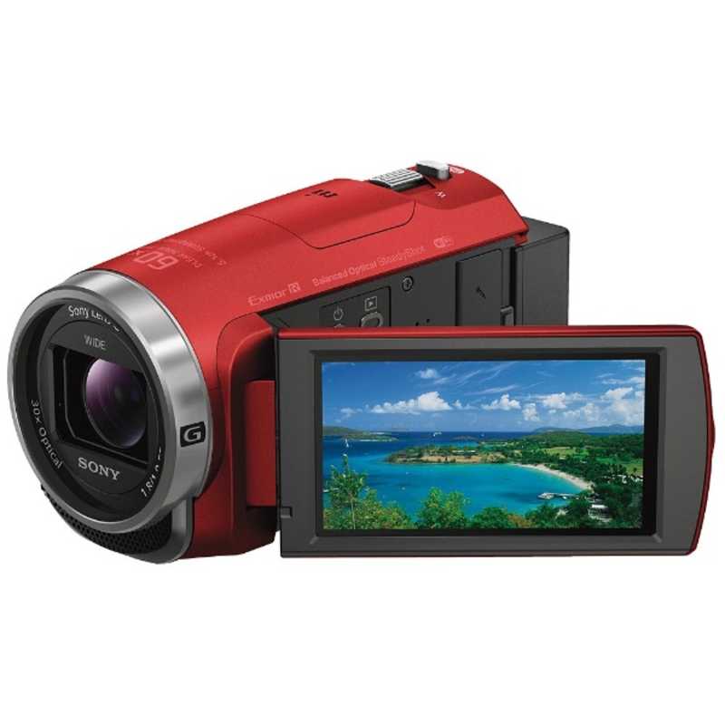 ソニー 売れ筋ランキングも掲載中 SONY ブランド買うならブランドオフ メモリースティックマイクロ マイクロSD対応 64GBメモリー内蔵 R レッド フルハイビジョンビデオカメラ HDR-CX680