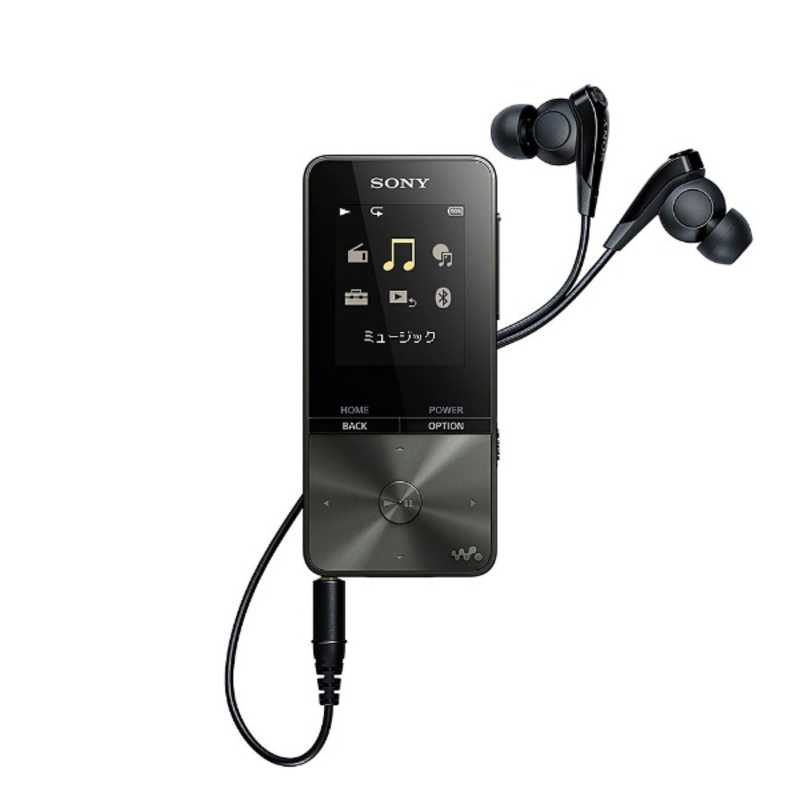 ソニー　SONY ソニー　SONY デジタルオーディオプレーヤー WALKMAN S310シリーズ (ブラック/4GB) スピーカー付属 NW-S313K BC 【ワイドFM対応】 NW-S313K BC 【ワイドFM対応】
