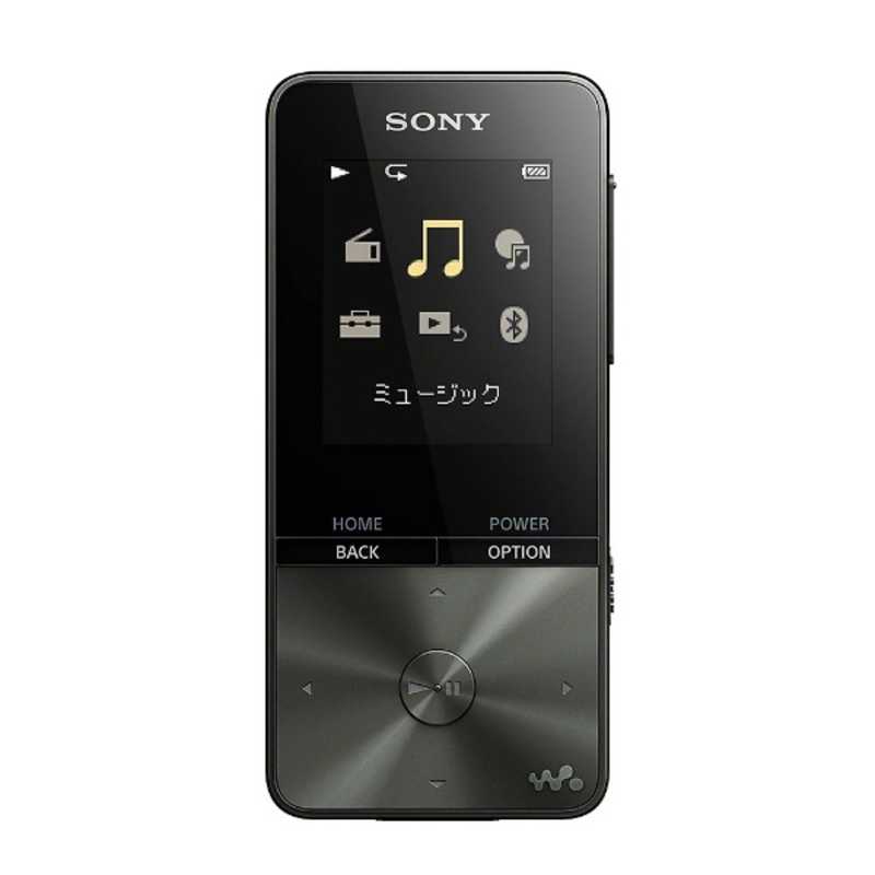 ソニー　SONY ソニー　SONY デジタルオーディオプレーヤー WALKMAN S310シリーズ (ブラック/4GB) スピーカー付属 NW-S313K BC 【ワイドFM対応】 NW-S313K BC 【ワイドFM対応】