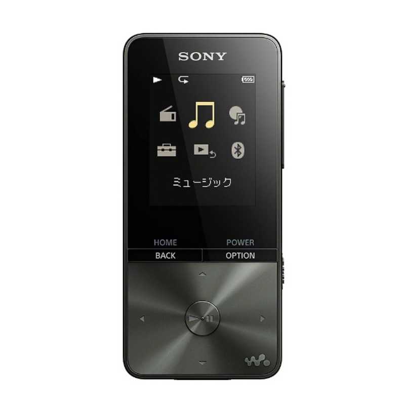 ソニー　SONY ソニー　SONY デジタルオーディオプレーヤー WALKMAN S310シリーズ (16GB) NW-S315K BC ブラック スピｰカｰ付属【ワイドFM対応】 NW-S315K BC ブラック スピｰカｰ付属【ワイドFM対応】
