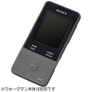 ソニー　SONY WALKMAN NW-S310シリーズ用 シリコンケース CKM-NWS310BM (ブラック)