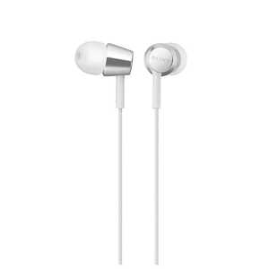 ソニー　SONY 有線イヤホン カナル型 ［リモコン・マイク対応/ φ3.5mm ミニプラグ］ ホワイト MDR-EX155AP