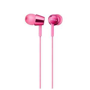 ソニー　SONY 有線イヤホン カナル型 ［φ3.5mm ミニプラグ］ ピンク MDR-EX155PIQ