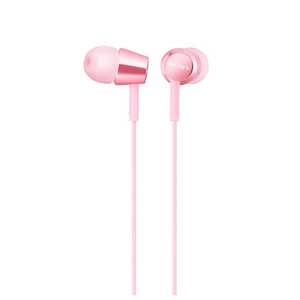 ソニー　SONY 有線イヤホン カナル型 ［φ3.5mm ミニプラグ］ ライトピンク MDR-EX155PQ