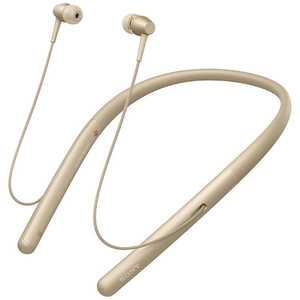 ソニー　SONY bluetooth イヤホン カナル型 h.ear in 2 Wireless ペールゴールド [リモコン･マイク対応 /ワイヤレス(ネックバンド) /Bluetooth /ハイレゾ対応] WI-H700