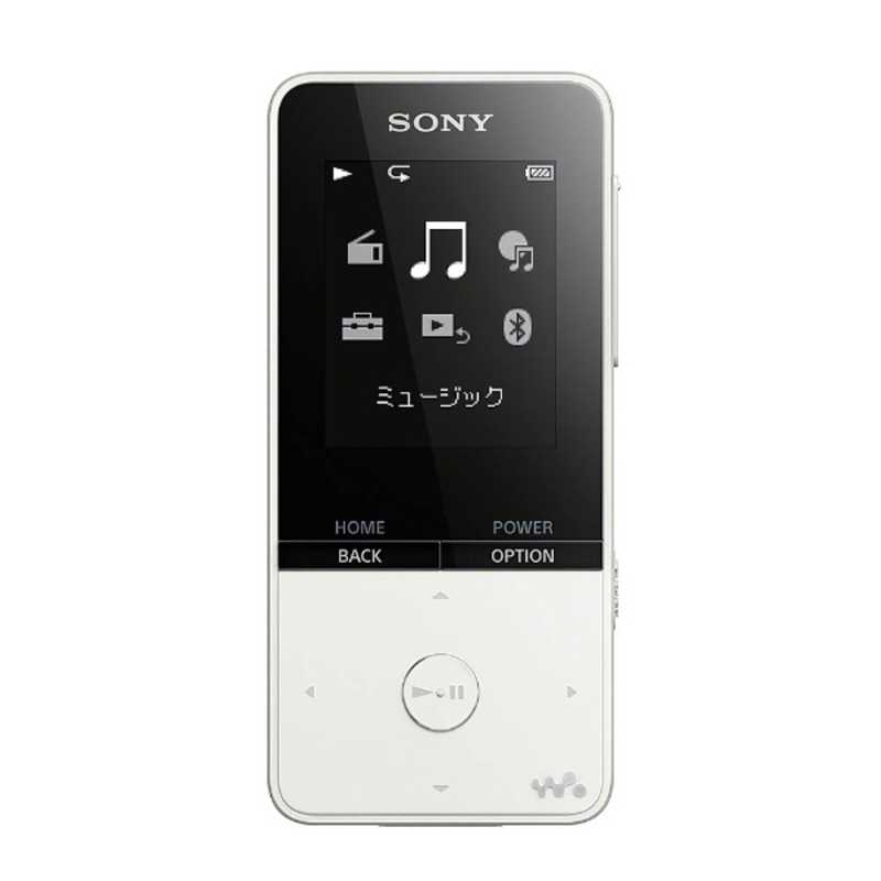ソニー　SONY ソニー　SONY デジタルオーディオプレーヤー WALKMAN S310シリーズ (16GB) NW-S315K WC ホワイト スピｰカｰ付属【ワイドFM対応】 NW-S315K WC ホワイト スピｰカｰ付属【ワイドFM対応】