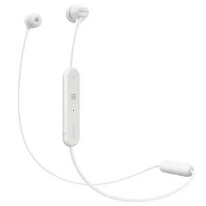 ソニー　SONY ブルートゥースヘッドホン ホワイト WI-C300 WZ [リモコン･マイク対応 /ワイヤレス(左右コード) /Bluetooth] WI-C300 WZ