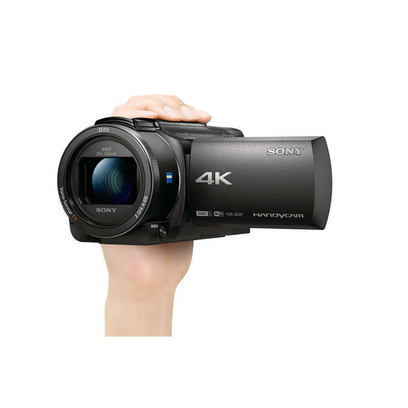 ソニー   4K   ビデオカメラ   Handycam   FDR-AX60   ブラック   内蔵メモリー64GB   光学ズーム20倍   空間 - 1
