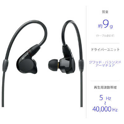 ソニー SONY 有線イヤホン カナル型 ［φ3.5mm ミニプラグ］ IER-M7 の