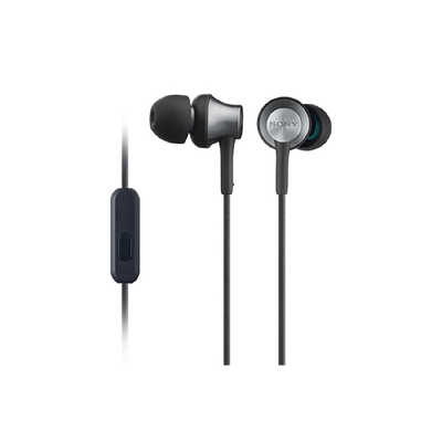 ソニー SONY 有線イヤホン カナル型 ブラスブラック [φ3.5mm