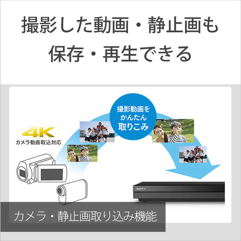 ソニー　SONY ソニー　SONY ブルーレイレコーダー 1TB 3番組同時録画 4Kチューナー内蔵 BDZ-FBT1000 BDZ-FBT1000