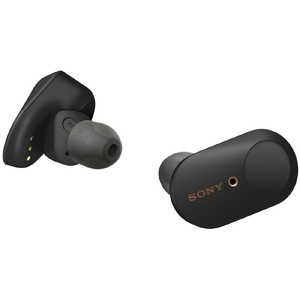 ソニー　SONY フルワイヤレスイヤホン ブラック [ リモコン・マイク 対応 / ワイヤレス ( 左右分離 ) / Bluetooth / ノイズキャンセリング 対応 ]  WF-1000XM3 BM