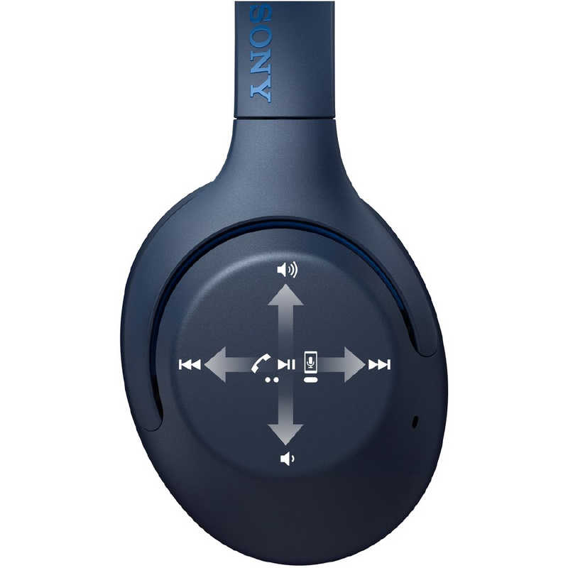 ソニー　SONY ソニー　SONY ブルートゥースヘッドホン [リモコン･マイク対応 /Bluetooth /ノイズキャンセリング対応] WH-XB900N-LC ブルｰ WH-XB900N-LC ブルｰ