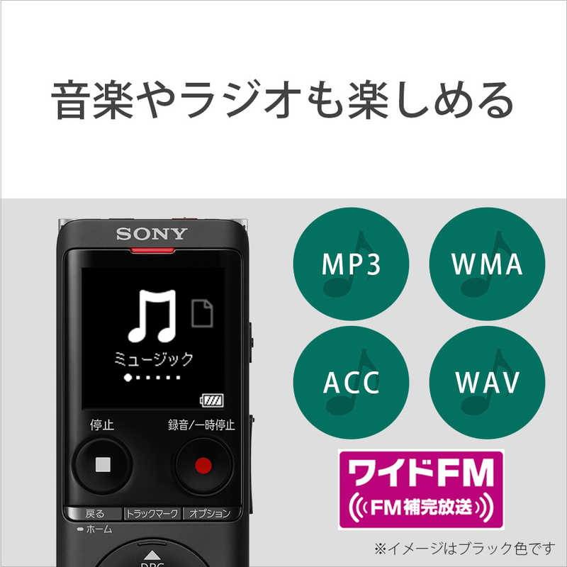 ソニー　SONY ソニー　SONY ICレコーダー ブラック [4GB /ワイドFM対応] ICD-UX570F (B) ICD-UX570F (B)