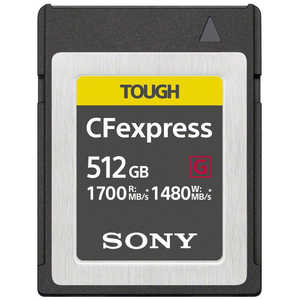 ソニー SONY Cfexpressカード Type B 【TOUGH(タフ)】CEB-Gシリーズ (512GB) CEB-G512