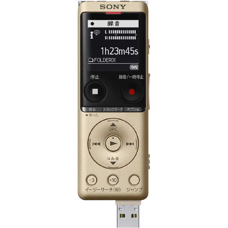 ソニー　SONY ソニー　SONY ICレコーダー ゴールド [4GB /ハイレゾ対応 /ワイドFM対応] ICD-UX570F (N) ICD-UX570F (N)