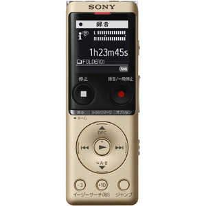 ＜コジマ＞ ソニー SONY ICレコーダー[4GB/ワイドFM対応] ゴールド ICDUX570FNC