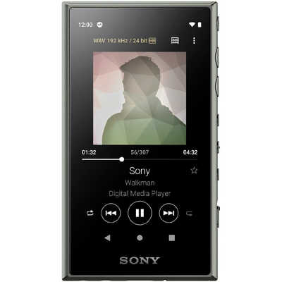 ソニー　SONY ハイレゾウォークマン A100シリーズ [16GB/ハイレゾ有線イヤホン付属] NW-A105HN G アッシュグリｰン