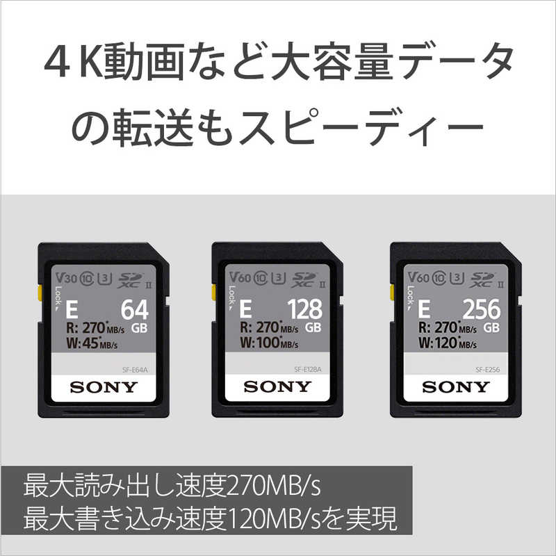 ソニー　SONY ソニー　SONY SDXC UHS-II メモリーカード SF-Eシリーズ [256GB /Class10] SF-E256 T1 SF-E256 T1