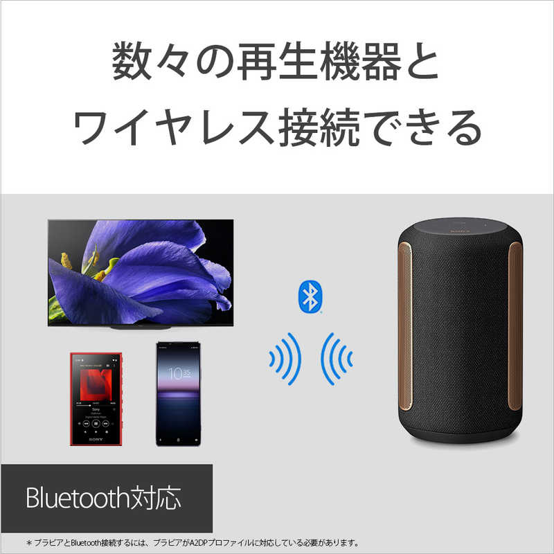 ソニー　SONY ソニー　SONY Bluetoothスピーカー ブラック Wi-Fi対応  SRS-RA3000BM SRS-RA3000BM