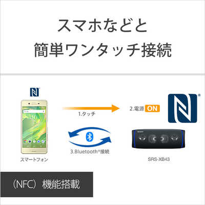 ソニー SONY Bluetoothスピーカー ブラック SRS-XB43 BC の通販