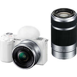 ソニー SONY ミラーレス一眼カメラ VLOGCAM ZV-E10 ダブルズームレンズキット ZV-E10Y W ホワイト