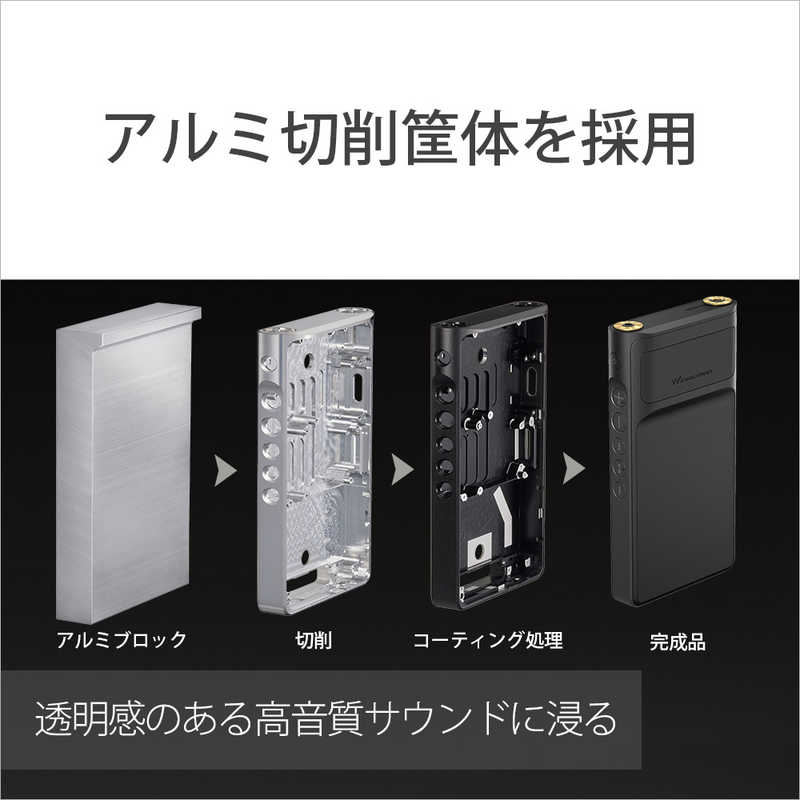 ソニー　SONY ソニー　SONY ウォークマンWM1シリーズ  ブラック [ハイレゾ対応/128GB] NW-WM1AM2 NW-WM1AM2