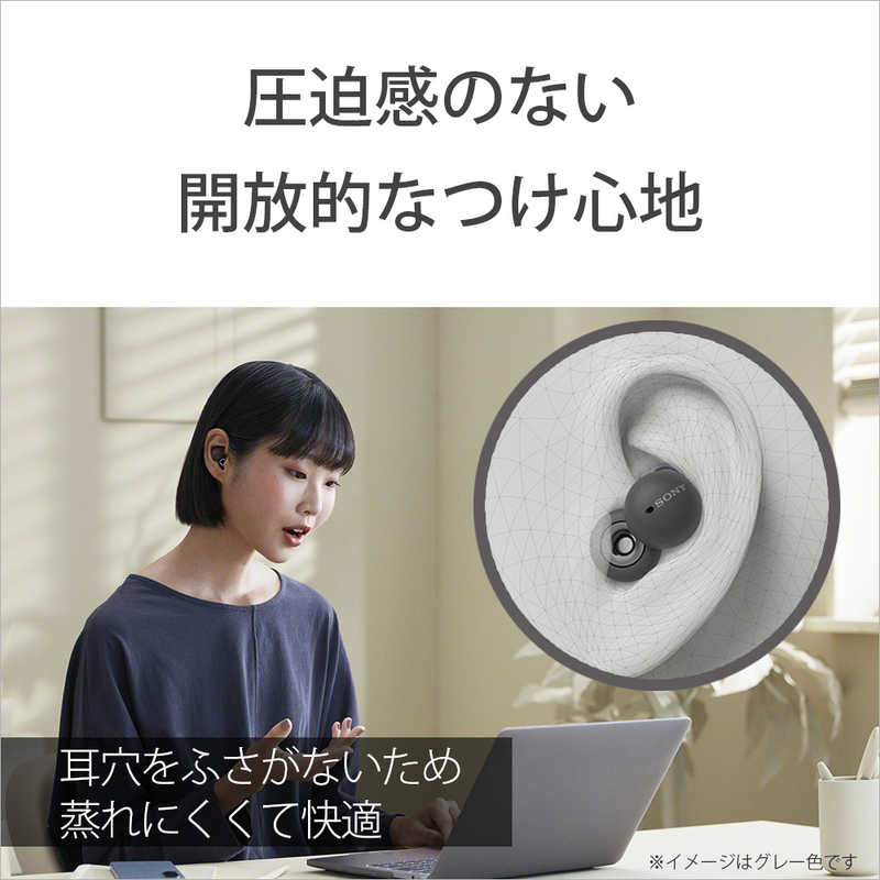 ソニー　SONY ソニー　SONY 【アウトレット】LinkBuds フルワイヤレスイヤホン グレー [リモコン・マイク対応 /ワイヤレス(左右分離) /Bluetooth] WF-L900HM WF-L900HM