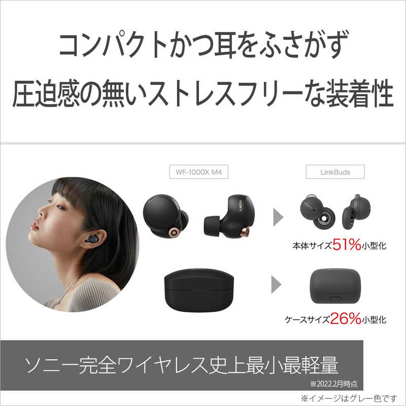 ソニー　SONY ソニー　SONY LinkBuds フルワイヤレスイヤホン グレー [リモコン・マイク対応 /ワイヤレス(左右分離) /Bluetooth] WF-L900HM WF-L900HM