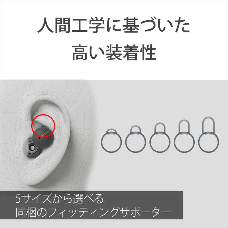 ソニー　SONY ソニー　SONY 【アウトレット】LinkBuds フルワイヤレスイヤホン グレー [リモコン・マイク対応 /ワイヤレス(左右分離) /Bluetooth] WF-L900HM WF-L900HM
