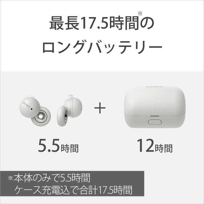 ソニー　SONY ソニー　SONY LinkBuds フルワイヤレスイヤホン ホワイト[リモコン・マイク対応 /ワイヤレス(左右分離) /Bluetooth] WF-L900WM WF-L900WM