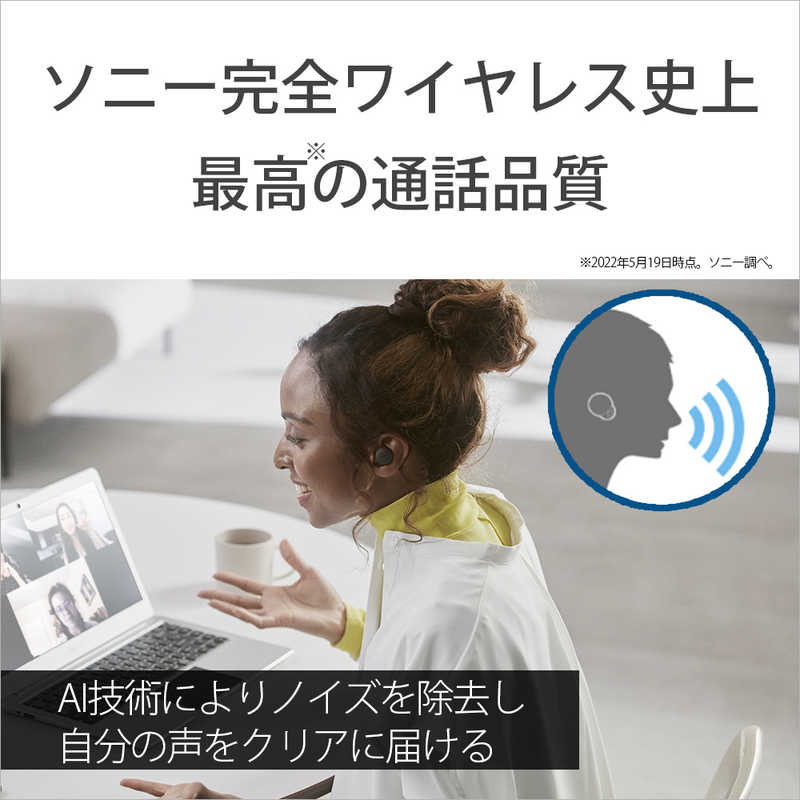 ソニー　SONY ソニー　SONY フルワイヤレスイヤホン [ NiziU CM 出演 ] ノイズキャンセリング対応 リモコン･マイク対応 LinkBuds S ホワイト WF-LS900N WC WF-LS900N WC
