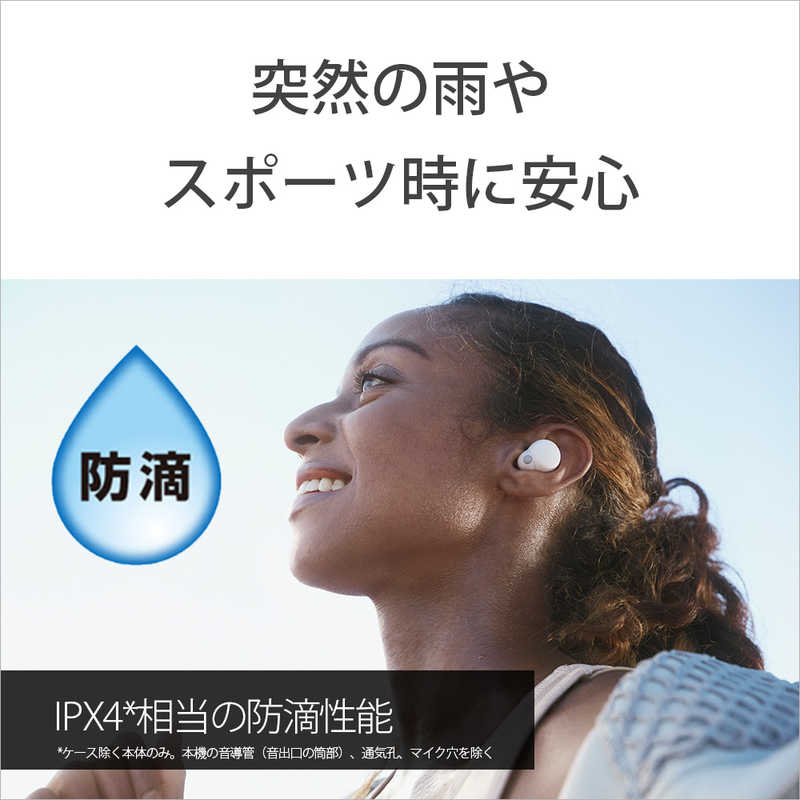 ソニー　SONY ソニー　SONY フルワイヤレスイヤホン [ NiziU CM 出演 ] ノイズキャンセリング対応 リモコン･マイク対応 LinkBuds S ホワイト WF-LS900N WC WF-LS900N WC
