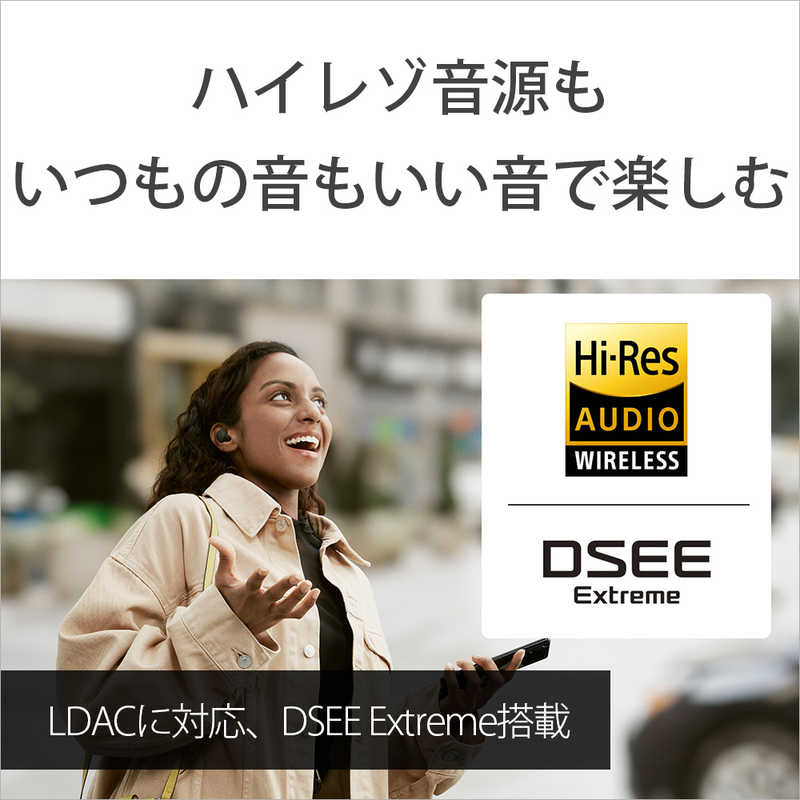 ソニー　SONY ソニー　SONY フルワイヤレスイヤホン [ NiziU CM 出演 ] ノイズキャンセリング対応 リモコン･マイク対応 LinkBuds S ホワイト WF-LS900N WC WF-LS900N WC