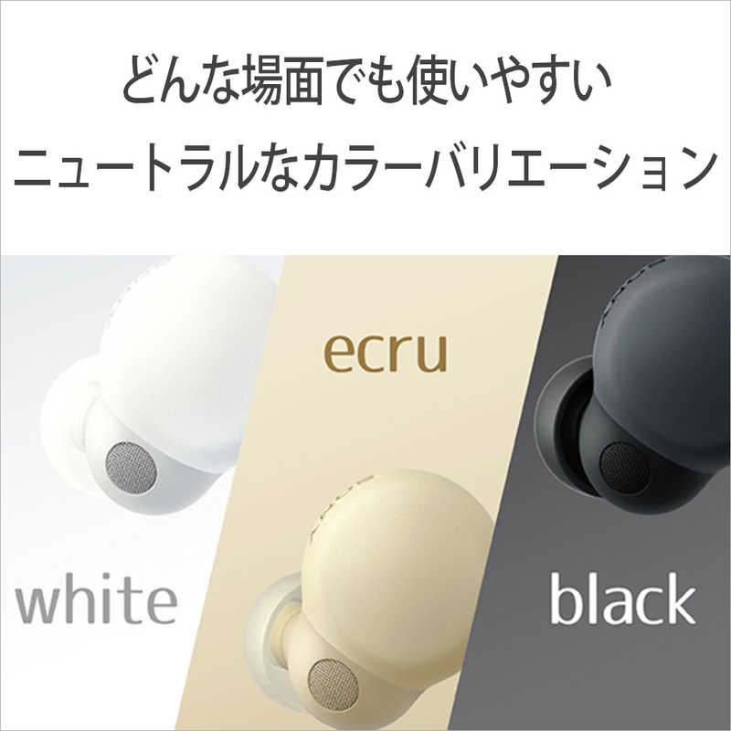 ソニー　SONY ソニー　SONY フルワイヤレスイヤホン [ NiziU CM 出演 ] ノイズキャンセリング対応 リモコン･マイク対応 LinkBuds S ホワイト WF-LS900N WC WF-LS900N WC