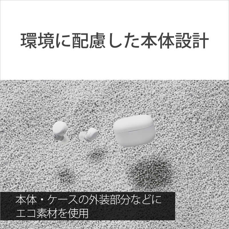 ソニー　SONY ソニー　SONY フルワイヤレスイヤホン [ NiziU CM 出演 ] ノイズキャンセリング対応 リモコン･マイク対応 LinkBuds S ホワイト WF-LS900N WC WF-LS900N WC