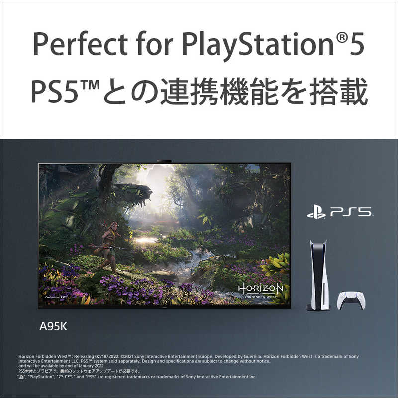 ソニー　SONY ソニー　SONY 有機ELテレビ BRAVIA ( ブラビア ) A95Kシリーズ [ 55V型 / 4K対応 / BS・CS 4Kチューナー内蔵 / YouTube 対応 ] XRJ-55A95K XRJ-55A95K